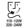 Shaver socket 110-120V/220-240V