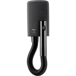 Wall mounted hairdryer with hose Hotello BLDC Matt-black