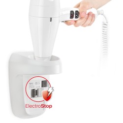 Wall mounted hair dryer Silent Jet Protect 2000 Shaver with shaver socket 586.10/044.06